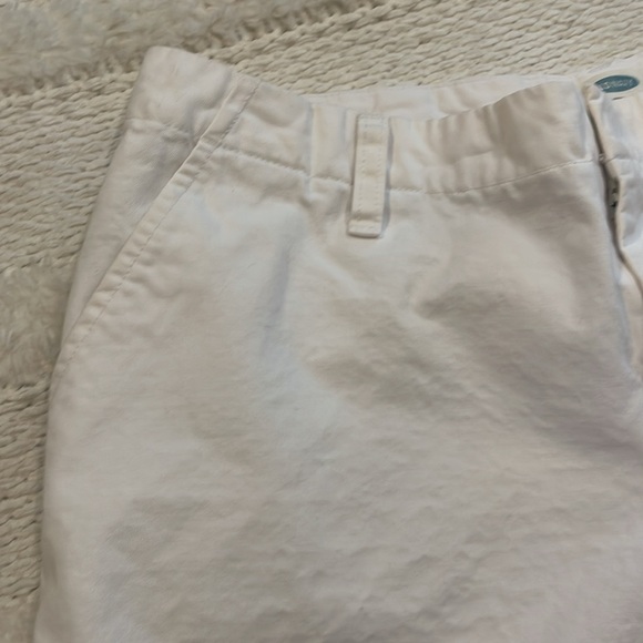 Vintage Y2K Old Navy white shorts 100% cotton pockets belt loops womens size 10 - Picture 2 of 12